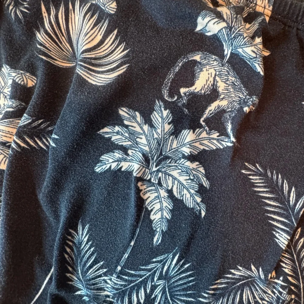 Secret Treasures 3X Tropical Print Lounge Shorts Elastic Waist Plus Size